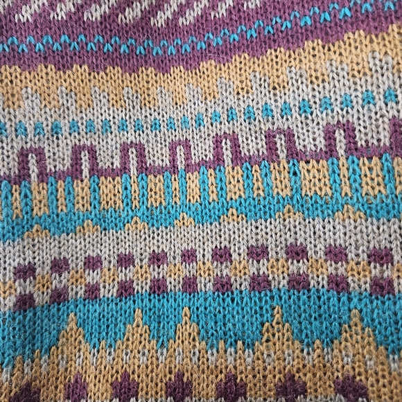 Retford Place Women's wool Button up Cardigan Sweater Turtleneck scandinavian - Picture 8 of 10